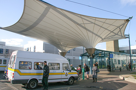 Exterior of Queen Elizabeth Hospital